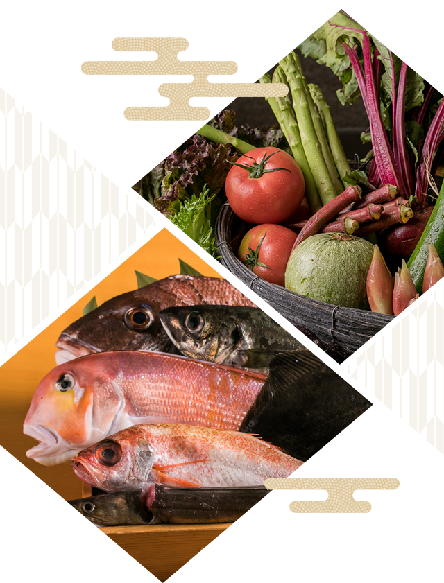 野菜集合・魚介集合